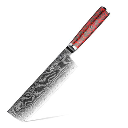 Grandsharp 1-6 Peças Conjunto de Facas de Cozinha 67 Camadas de Aço Damasco com Pó S35VN Faca Afiada de Chef Nakiri para Descascar Utensílios de Cozinha