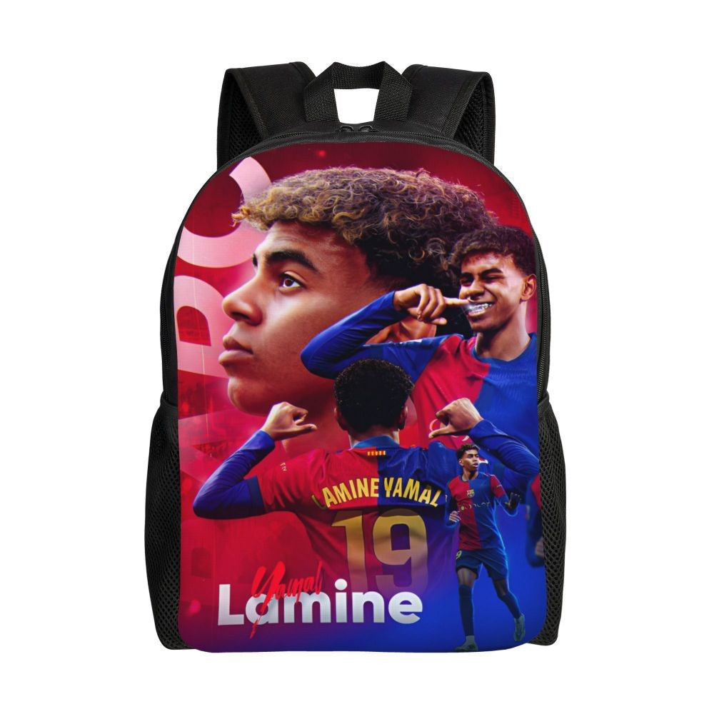 Lamine Y-Yamal Mochila Infantil para Meninos Meninas, Mochilas Esportivas de Futebol, Mochila Escolar Kawaii para Creche
