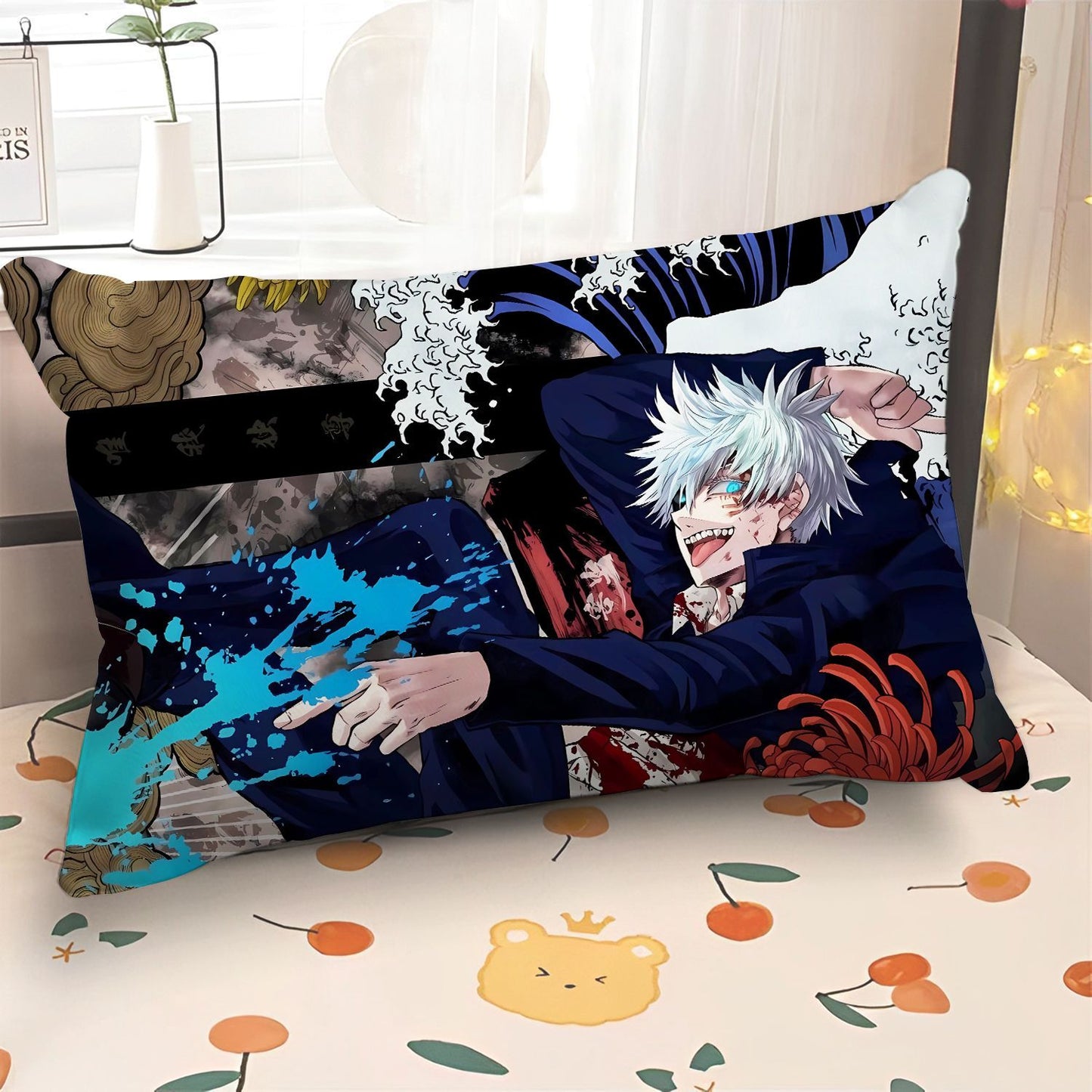 Jujutsu Kaisen peripheral pillow double side pillowcase Cartoon anime Itadori Yuji bedroom bed pillow Gojo Satoru soft pillow