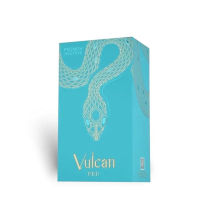 French Avenue Vulcan Feu Eau de Parfum Spray 100ml Perfumes Árabes Originais Perfume Floral Duradouro com Feromônios Colônia Maquiagem 3.4 Fl Oz