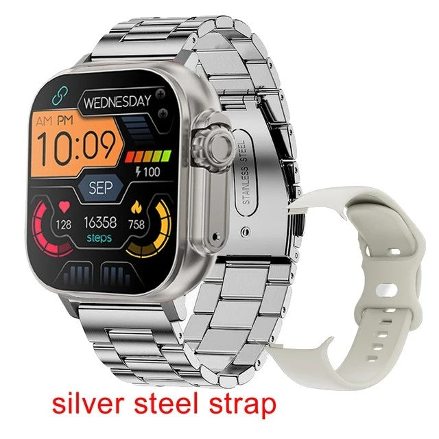 New T900 Ultra Smart Watch Men 49mm Series 9 AMOLED Screen NFC Compass Waterproof For IOS Watch IWO Ultra 9 Call Smartwatch