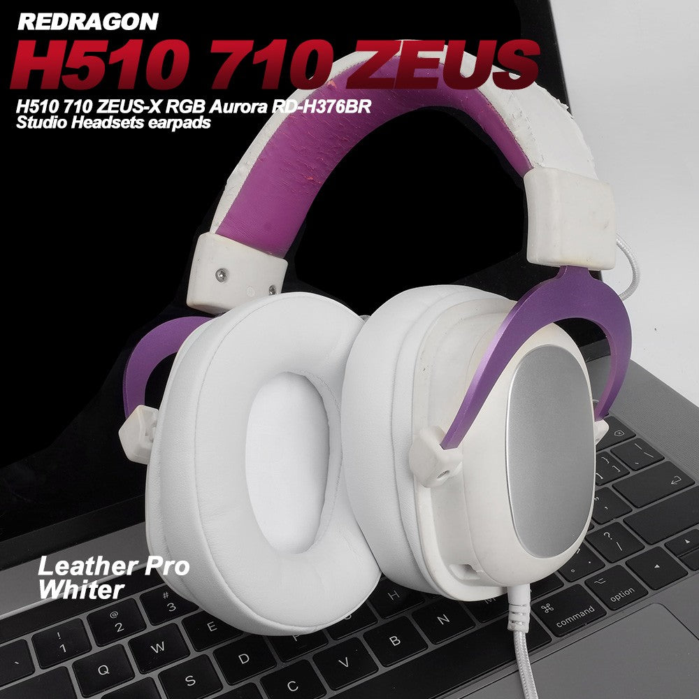 Earphone pads For REDRAGON H510 710 ZEUS-X RGB replacement Earpads headphones Earmuffs Soft cloth Memory Covers Sponge  Protein