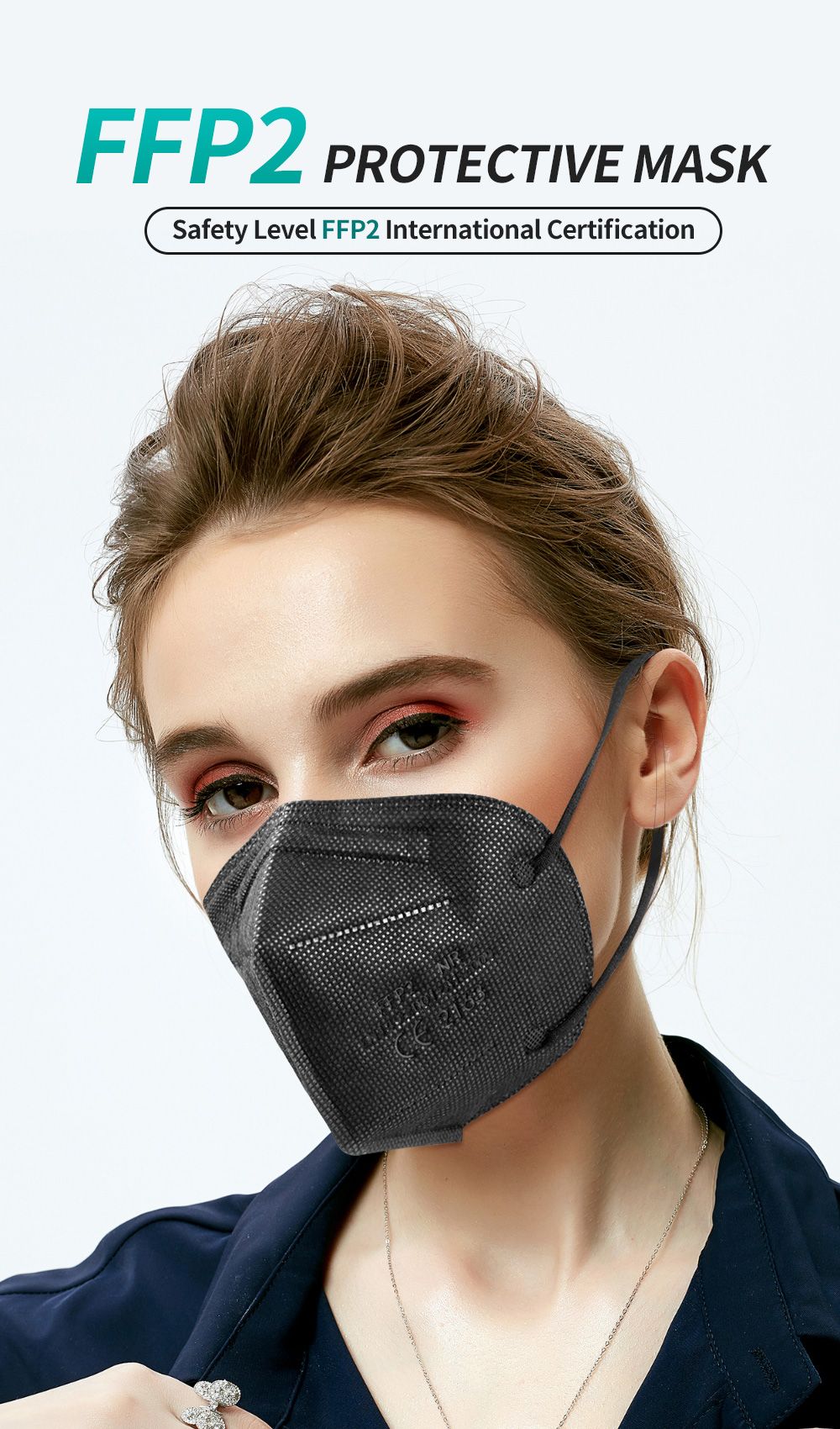 FFP2 Face Masks Masques CE KN95 Face Mask Filter 5Layers Adult KN95 Mascarillas Quirurgicas Homologadas Reusable FFP2 Face Mask