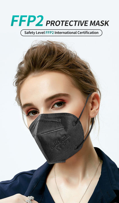 FFP2 Face Masks Masques CE KN95 Face Mask Filter 5Layers Adult KN95 Mascarillas Quirurgicas Homologadas Reusable FFP2 Face Mask