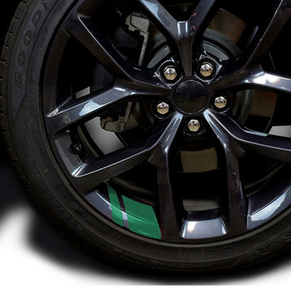 6 Adesivos de Carro Reflexivos para Cubo de Roda Decalques Resistentes Tampa Acessório Exterior Decoração de Carro para Dodge Chrysler Jeep