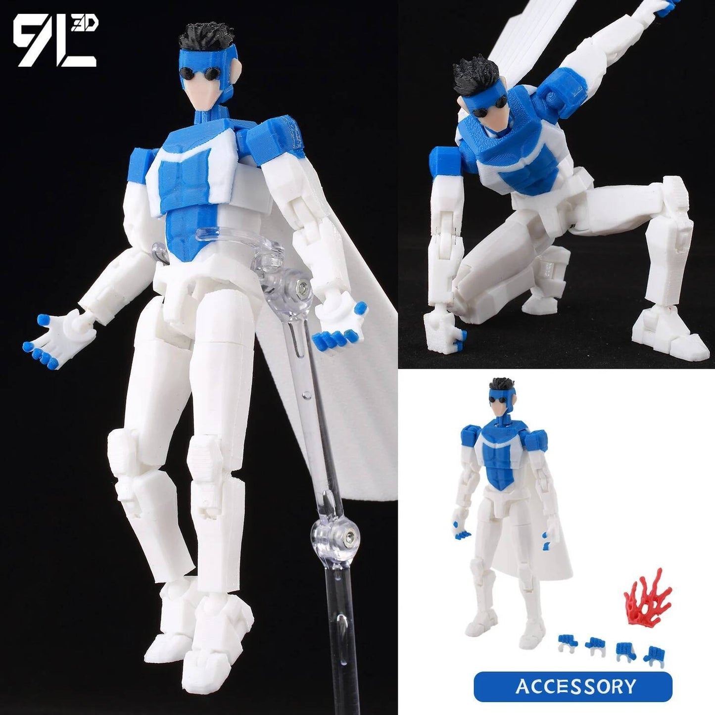 9L3D Sortudo 13 Invencível Menino Conquistador? Boneco de Ação Omni Impresso em 3D Modelo de Anime Articulado Colecionável Brinquedo Presente Fã