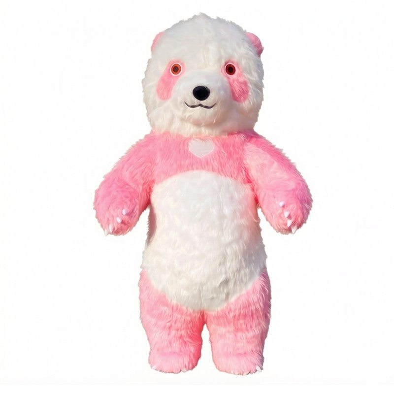 Giant inflatable cartoon doll costume, polar bear inflatable costume, funny street mascot, Halloween party, commercial role-play