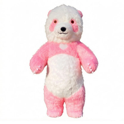 Giant inflatable cartoon doll costume, polar bear inflatable costume, funny street mascot, Halloween party, commercial role-play