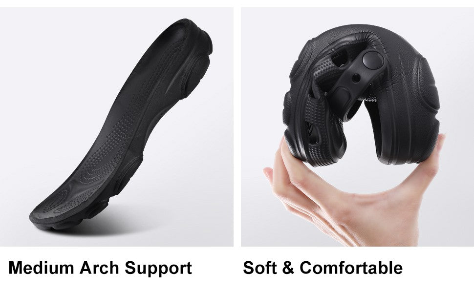 Smile Pop Summer Men Sandals Fashion Men Clogs Slippers Outdoor Non-slip Home Holes Sandals Soft Breathable Couple Sandals