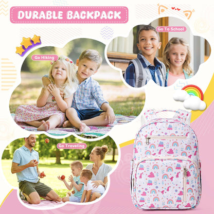 Mochila Infantil para Meninos e Meninas, Mochila Escolar Pré-escolar, Creche, Escola Primária, Jardim de Infância, Leve