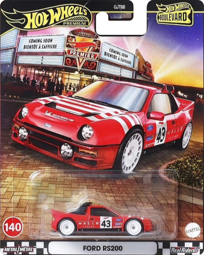 In Stock Hot Wheels Premium Boulevard 1:64 Diecast Collectible Car Model Ford GT Nissan Lamborghini Ford RS200 Alloy Vehicle Toy