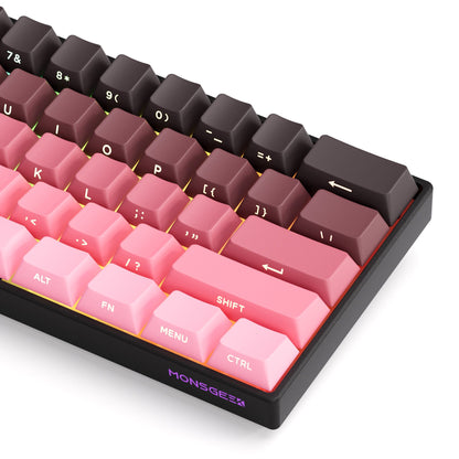 Akko MonsGeek FUN60 Teclado Mecânico Interruptor Magnético Teclados Gamer 60% Gatilho Rápido 0,01mm 8K ARGB HE/TMR Teclado Personalizado