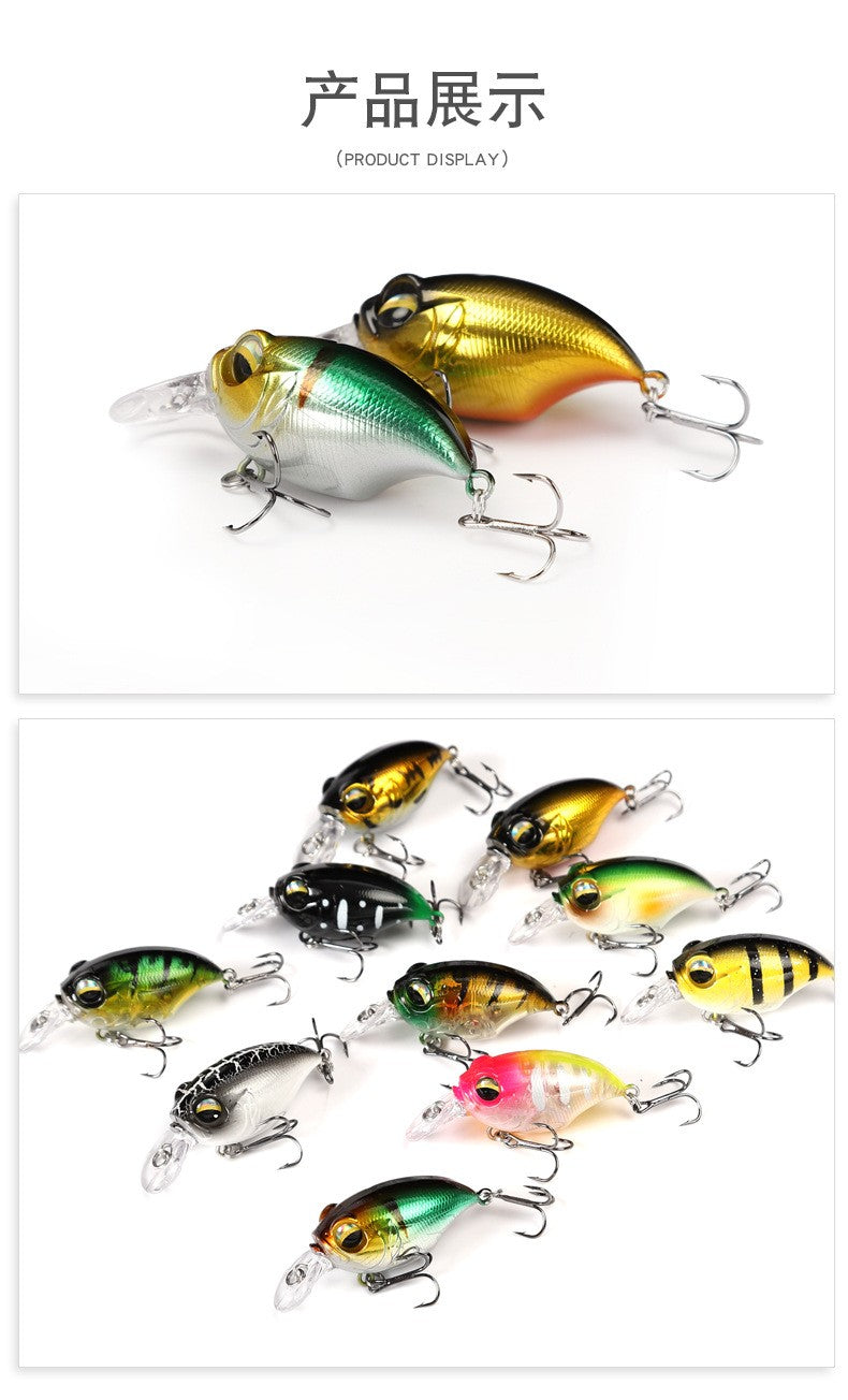 New Crankbait Wobblers Lure 38mm/8g 48mm/11g High Quality Hooks 10 Different Colors Artificial Bait Hard Fishing Cranks