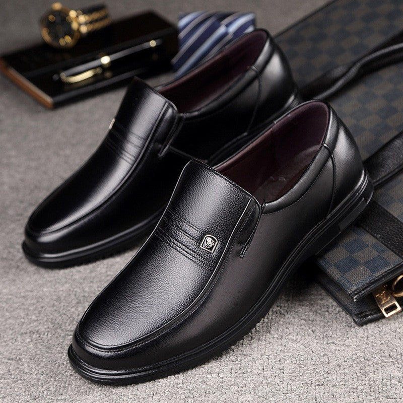 Handmade Genuine Leather Shoes Men Loafers Business Casual Shoes Classic Soft Leather Hombre Breathable Flat Shoes