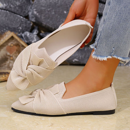 2025 Women Flats Walking Shoes Pointed Top Solid Color Loafers Mesh Breathable Shoes Comfortable Women Sneakers Zapatos De Mujer