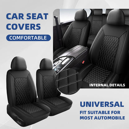 Conjunto Completo de Capas de Assento de Carro Universais para SUV Sedan Van - Banco Traseiro Dividido Dianteiro Proteção Interna Automotiva 0910