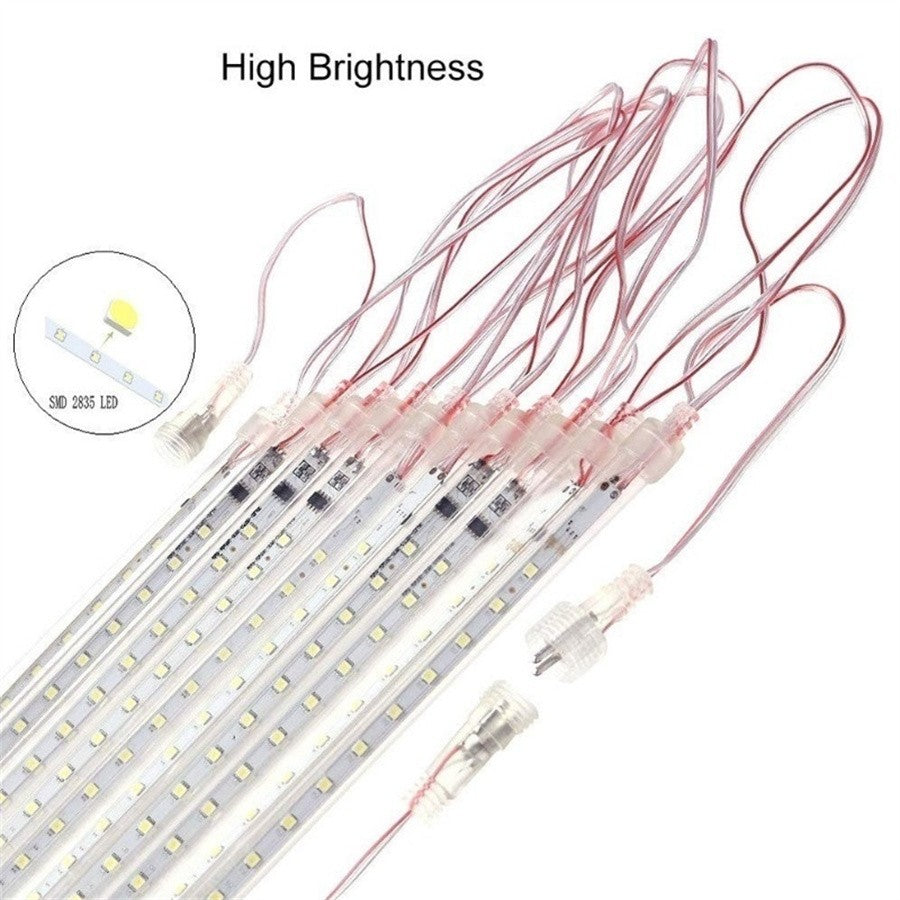 EU/US Meteor Shower LED String Lights Christmas Tree Garden Decor Birthday Wedding Christmas Party Decoration Fairy Lights