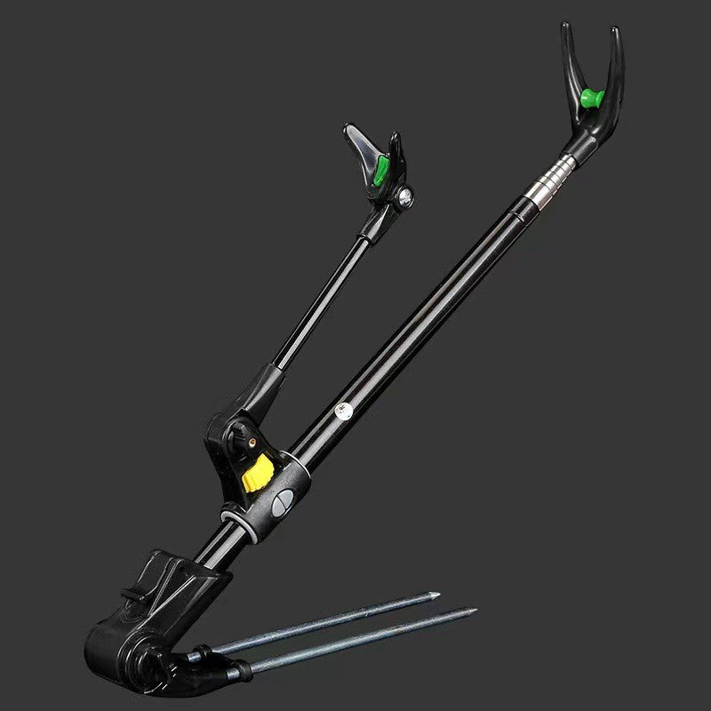 1.7M/2.1M/2.4M Novo Suporte de Vara de Pesca Telescópico de Aço Inoxidável Engrossado, Suporte de Vara de Pesca Dupla Finalidade, Suporte para Vara de Pesca