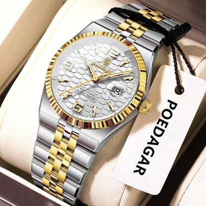 POEDAGAR Elegant Women's Watches High Quality Luxury Watch For Ladies Luminous Waterproof Date Women Quartz WristWatch Reloj+Box