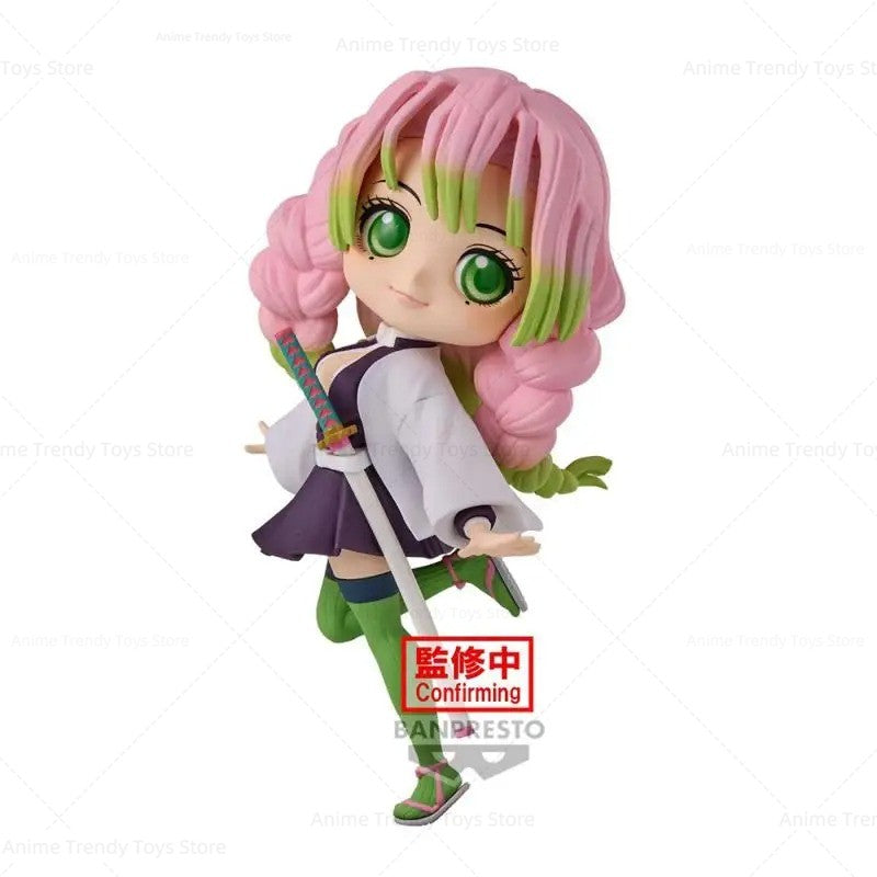 Em estoque Original Banpresto Demon Slayer Q posket Kanroji Mitsuri Action Anime figura modelo brinquedos Presente Genuíno WY