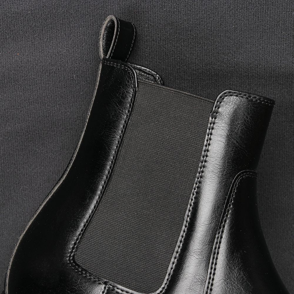 40~46 Botas Chelsea Masculinas 2024 Marca Confortável Moda Couro Botas Masculinas #KD431
