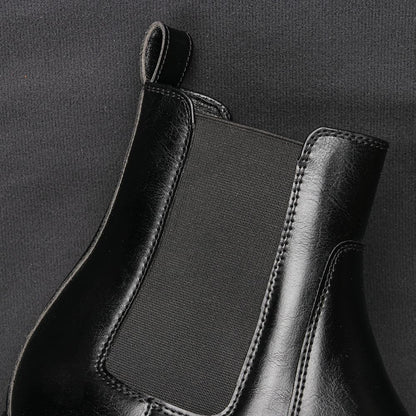 40~46 Botas Chelsea Masculinas 2024 Marca Confortável Moda Couro Botas Masculinas #KD431