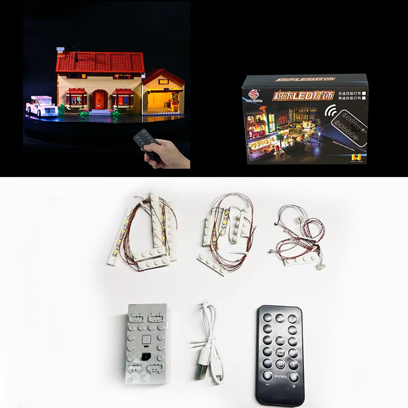 Kit de Luz LED Para LEGO 71006 A Casa dos Simpsons compatível 16005 Presente DIY (Não Inclui Blocos de Montar Kits de Tijolos Modelos)