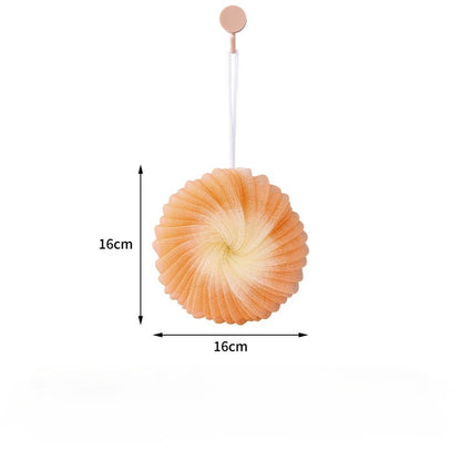 1pc Shower Mesh Foaming Sponge Balls Soft Body Scrub Exfoliating Skin Back Brush Cleaner for Bath Bubble Ball Bath Accessories