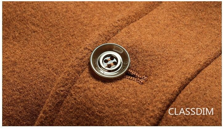 Men Winter Trench Coats Cashmere Wool Blends Man Winter Jackets Overcoats High Quality Male Business Casual Trench Coats 5XL