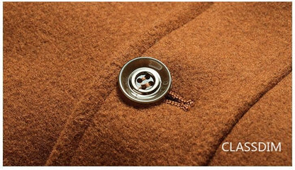 Men Winter Trench Coats Cashmere Wool Blends Man Winter Jackets Overcoats High Quality Male Business Casual Trench Coats 5XL