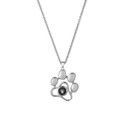 Love Heart Necklace 100 Languages I Love You Projection Pendant Jewelry For Mom Girlfriend Birthday Christmas Romantic Gifts