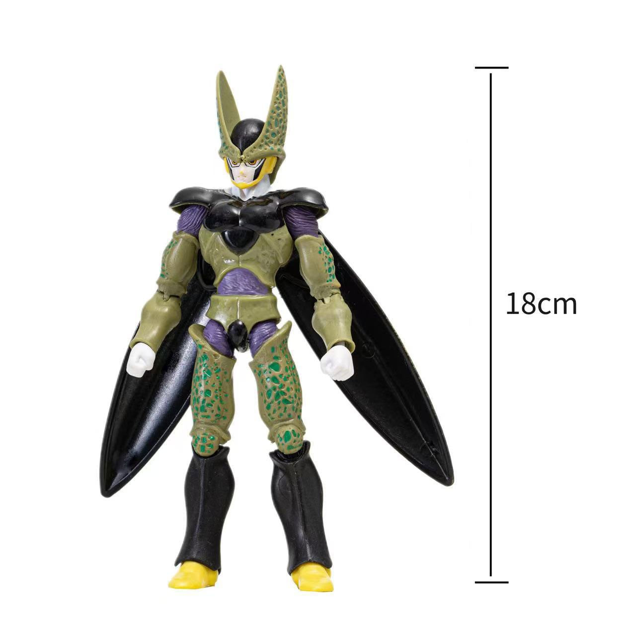 12-18CM Anime Dragon Ball Z Super Saiyan Son Goku Broly Vegeta Anime Action Figure Model Gifts Collectible Figurines for Kids
