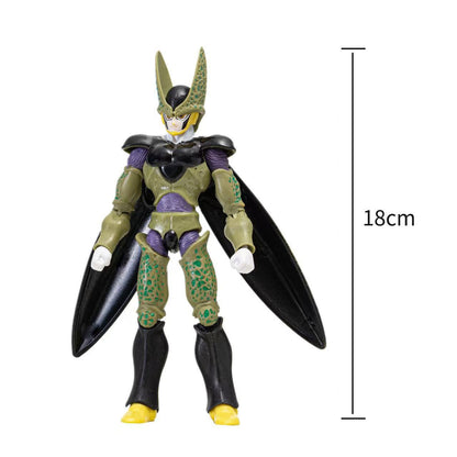 12-18CM Anime Dragon Ball Z Super Saiyan Son Goku Broly Vegeta Anime Action Figure Model Gifts Collectible Figurines for Kids