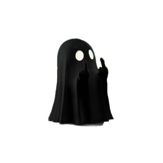 Halloween Party Decoration Favors Cute Little Ghost Sitting on A Shelf Reading A Book with Flickering Ornament Gift Spooky Idea