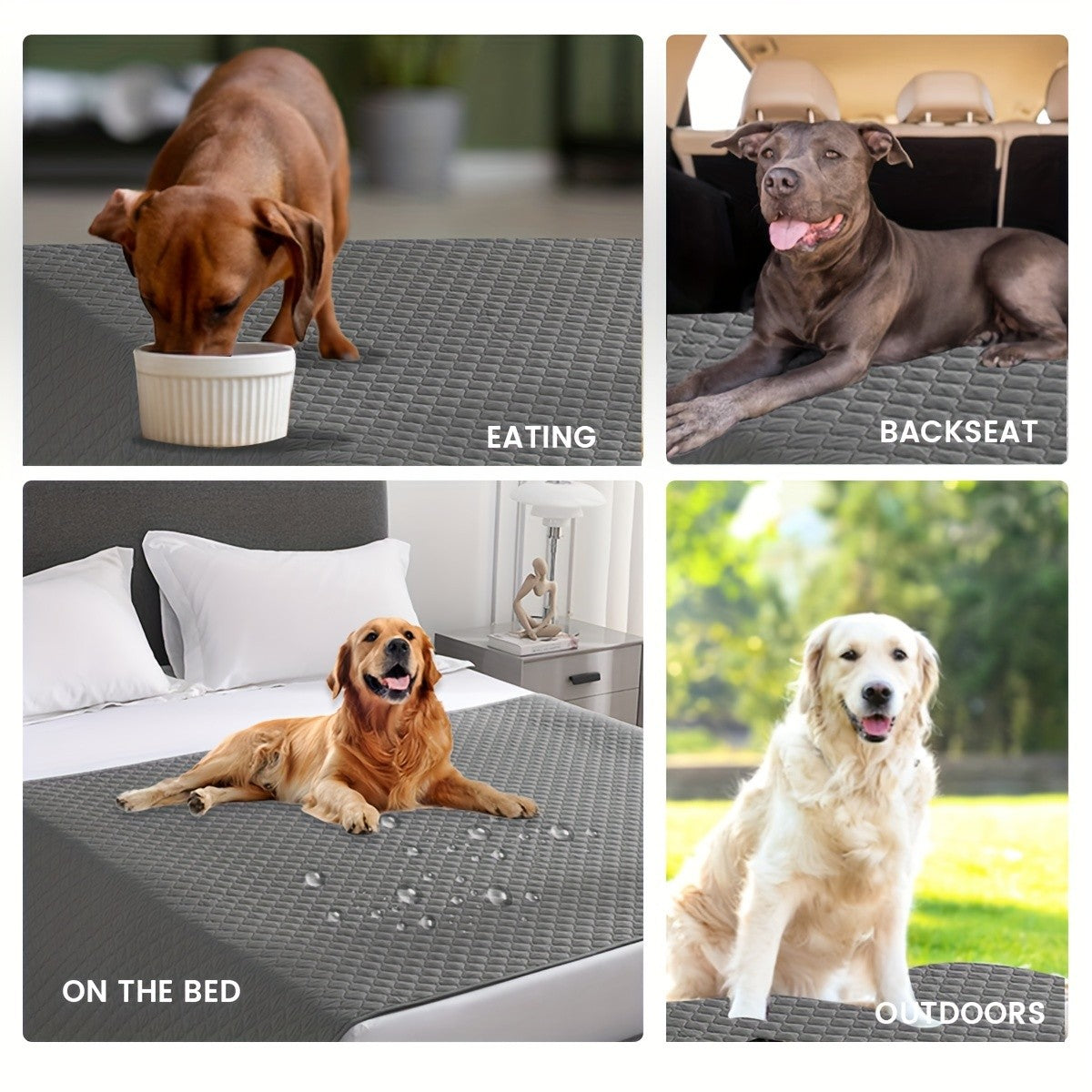 Capa Anti Vazamento e Antiderrapante para Cama de Cachorro, Manta para Sofá, Tapete para Cama de Animais de Estimação, Protetor de Colchão para Carro, Capa de Sofá para Gatos e Cães