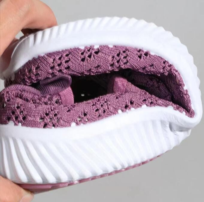 New Summer Fashion Women Shoes Mesh Sports Shoes Breathable Flats Soft Sole Casual Sneakers