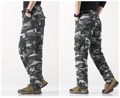 Men's Work Pants 2025 New Camouflage Pants Military Style Pants Multiple Pockets Tactical Pants Outdoor Sports Winter Pants