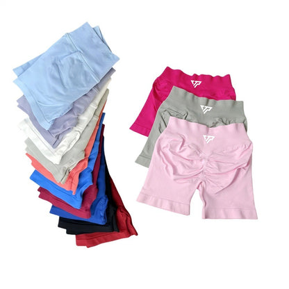 Keep That Pump Yoga Shorts Gym Shorts Recoil Scrunch Shorts  Womem Seamless Silicone Printed High Quality Fitness Sport Shorts