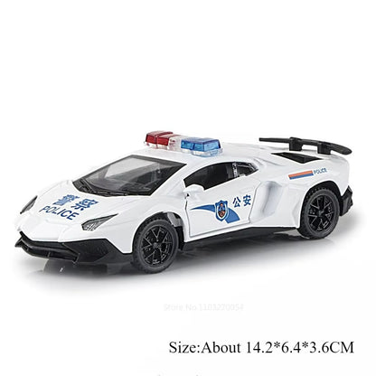 1:32 Divo Alloy Lambor LP750 Modelo de Brinquedo Carro Fundido Porta Aberta com Luz de Som Puxar Para Trás Carros Esportivos em Miniatura Presente para Meninos