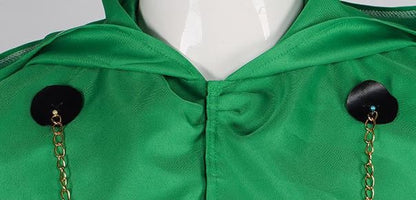 Doctor Doom Cosplay Costume Evil Scientist Victor Von Doom Green Uniform Coat Pants Suit Cape Halloween Party Role Play Outfit