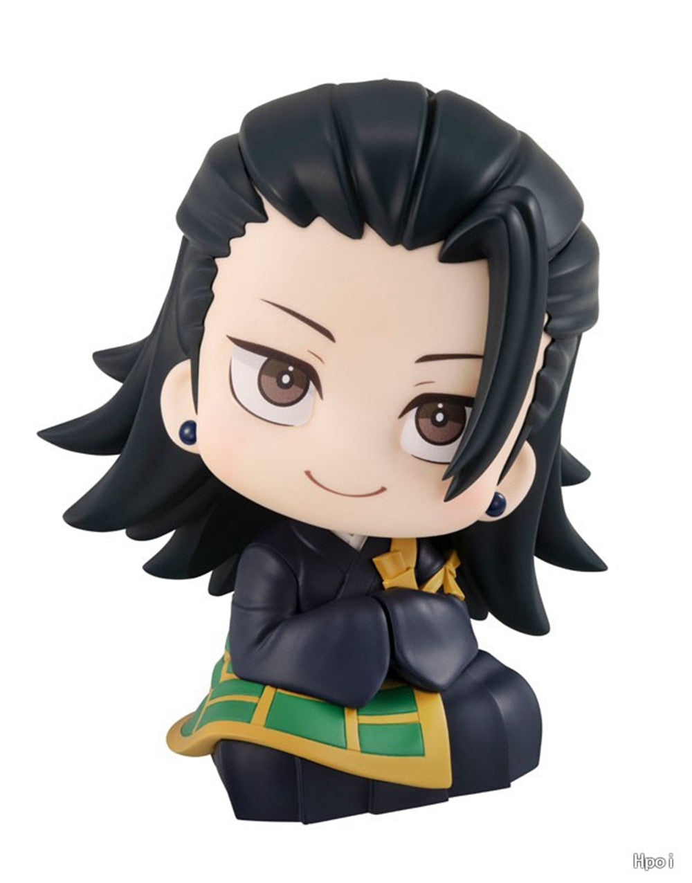 10CM Anime Jujutsu Kaisen Geto Suguru Colegial Satoru Gojo Look Up Sentado Fofo Versão Q Modelo de Brinquedo de Presente Boneco de Ação