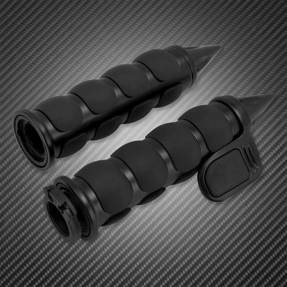 Manoplas de Guidão de Moto 1" 25mm Universal Para Harley Sportster XL1200 Touring Street Glide FLHR Dyna FXDL FLS