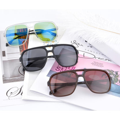 sun glassed for men Polarized Sunglasses men aviator sunglasses polarized Driver Black Goggles Eyewear Rectangle Shades Men