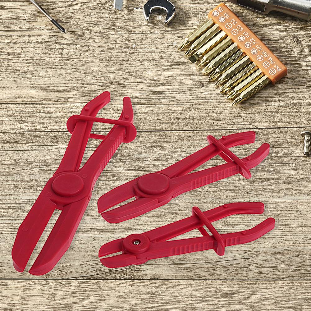 Conjunto de 3 Alicates de Mangueira Ferramenta de Freio de Tubo Alicates de Braçadeira de Linha de Água para Reparo de Carro Ferramenta Manual de Remoção de Braçadeira de Mangueira