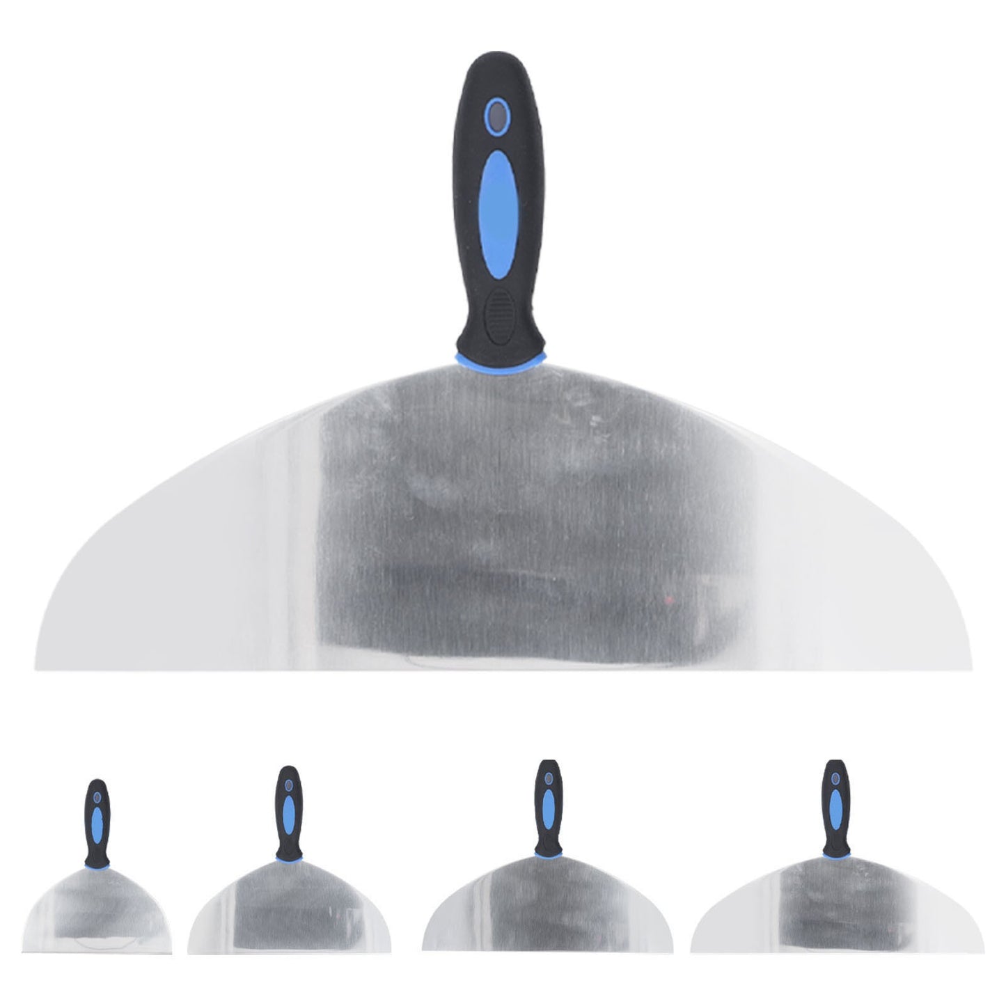 Espátula de Aço Inoxidável Ferramenta Raspador de Massa Papel de Parede Tinta Decalques Raspador de Gesso com Furo para Pendurar para Reparo de Drywall