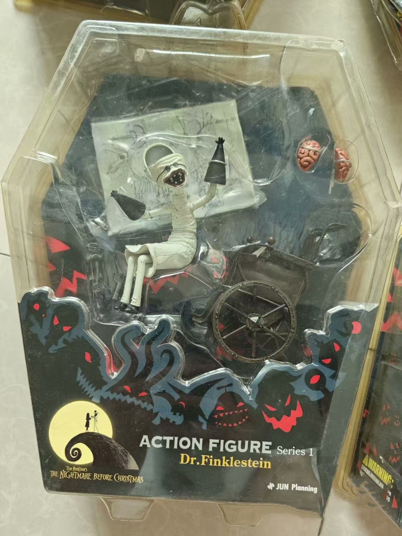 Disney Jun Planning Nightmare Before Christmas Série 1 Boneco de Ação - Jack Noel e Dr. Finklestein Presente Halloween 5 pçs