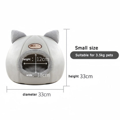 Linda Cama para Gatos e Cães, Ninho de Sono Profundo para Pets, Tenda Macia e Confortável Semi-fechada para Gatos, Casinha de Cachorro, Suprimentos para Pets de Outono/Inverno