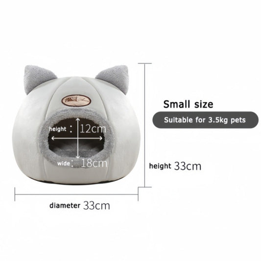 Linda Cama para Gatos e Cães, Ninho de Sono Profundo para Pets, Tenda Macia e Confortável Semi-fechada para Gatos, Casinha de Cachorro, Suprimentos para Pets de Outono/Inverno