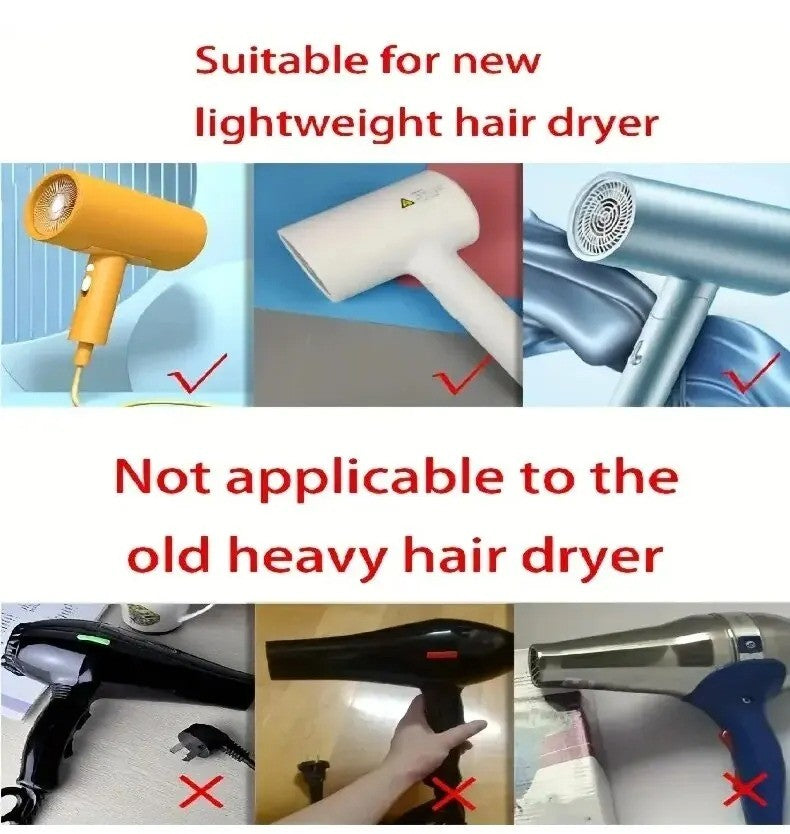 Suporte de Armazenamento para Secador de Cabelo Rack de Parede Sem Furo Suporte de Parede para Banheiro Armazenamento e Colocação de Dutos de Ar para Banheiro Suporte de Pendurar