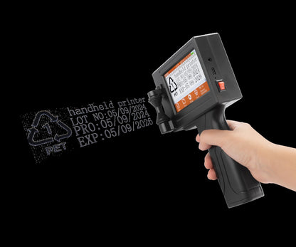 YS300 12,7mm Impressora a Jato de Tinta Térmica Portátil, com Jato Manual, para Códigos de Data, Números, Logos, Data de Vencimento e Etiquetas em Plástico e Papelão, em Inglês